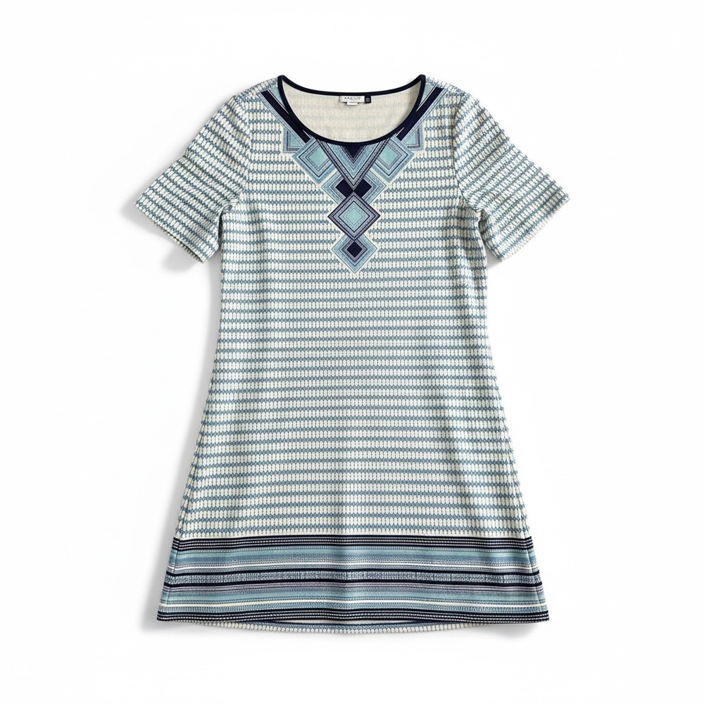 Cabana Life Mediterranean Tile Print shift Dress XL